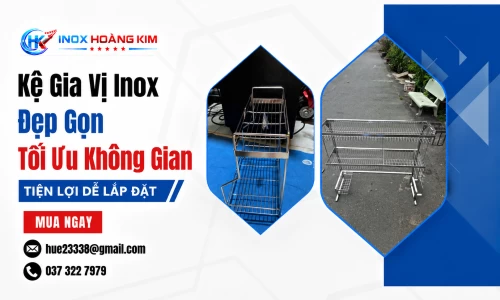 Kệ Gia Vị Inox Đẹp Gọn Tối Ưu Không Gian