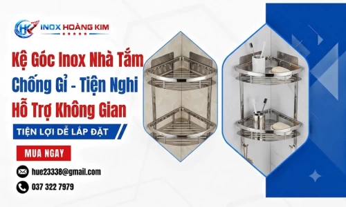 Kệ Góc Inox Đẹp Bền Phù Hợp Nhiều Không Gian
